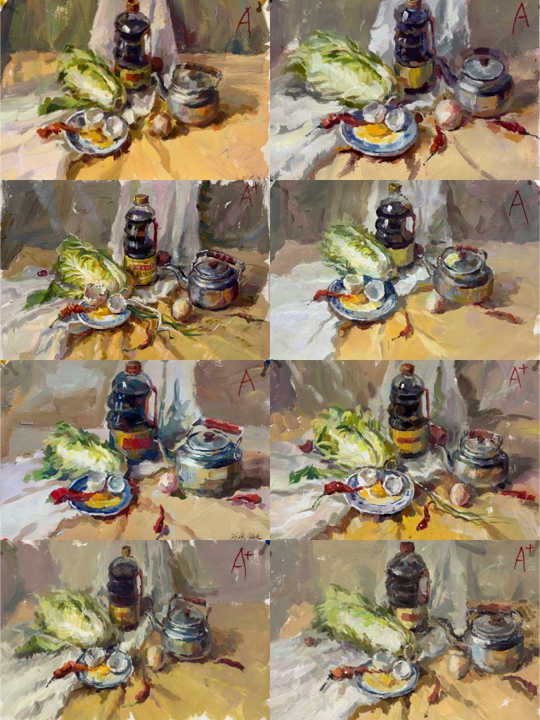 27 届学员8月色彩优秀作品｜画室期间集训作品